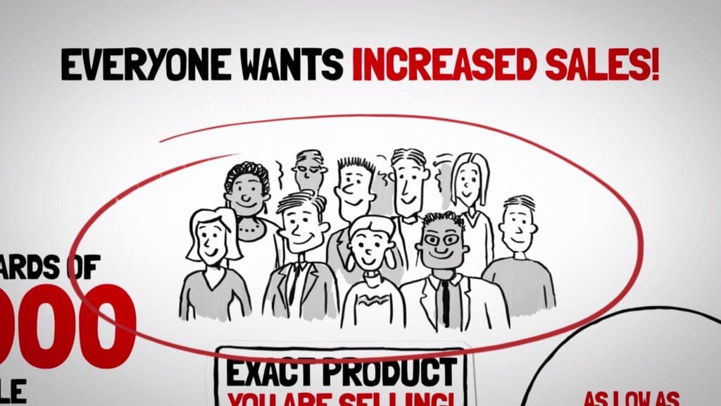 whiteboard video - everyone wants increased sales image whiteboard example