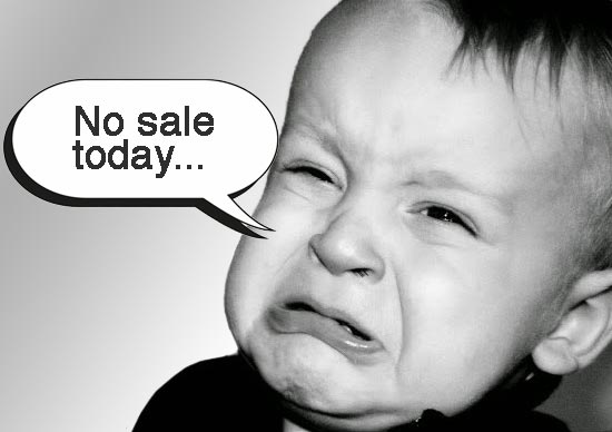 No sale today