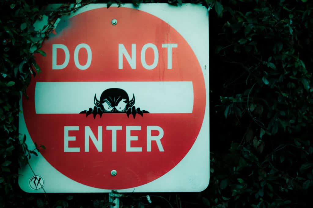 do not enter