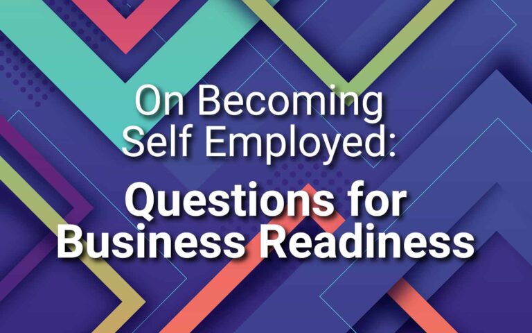 On Becoming Self Employed